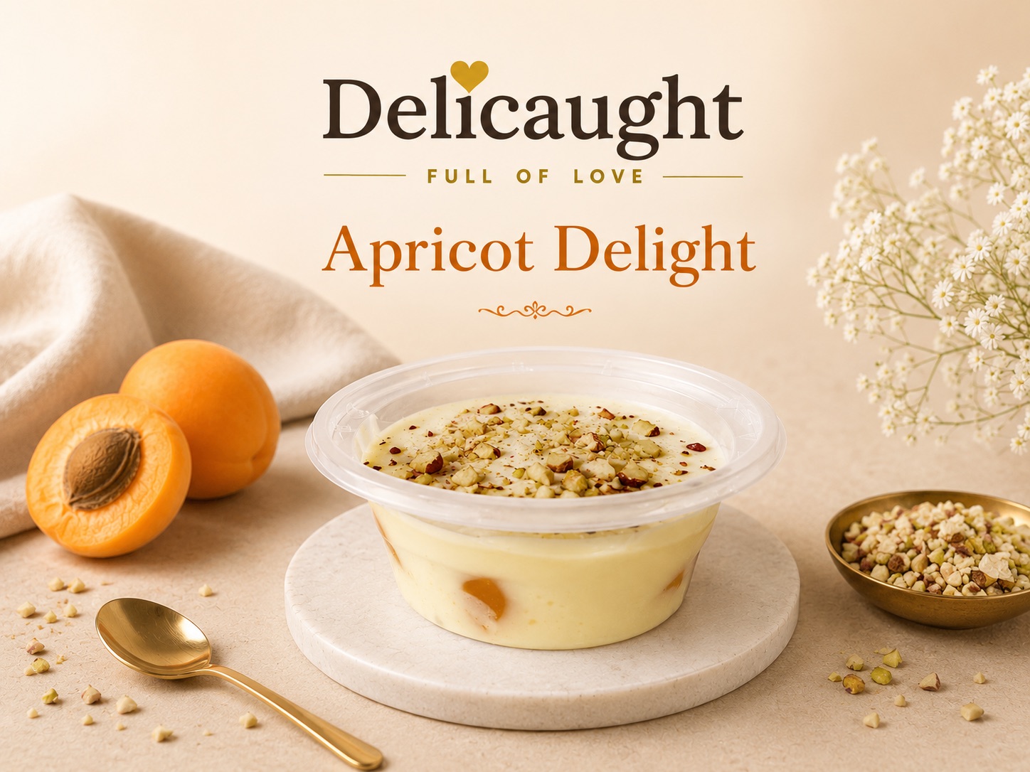 Apricot Delight milk cake â eggless, made in London